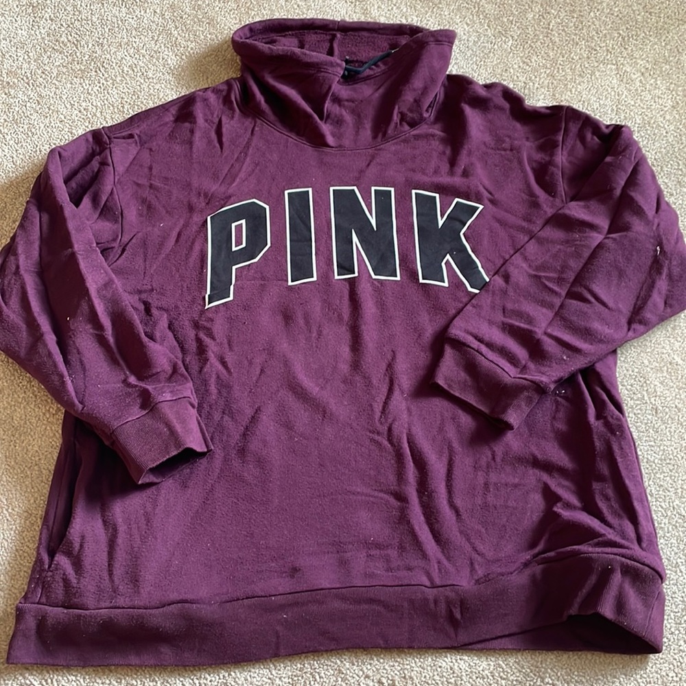 Victoria’s Secret Pink cowl neck sweatshirt size L